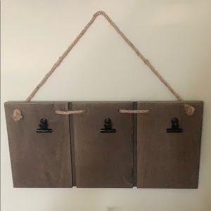 Wooden canvas picture frame holder